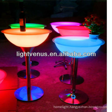 Fresh android smart control color changing rechargeable factory direct sale bar furniture with glass